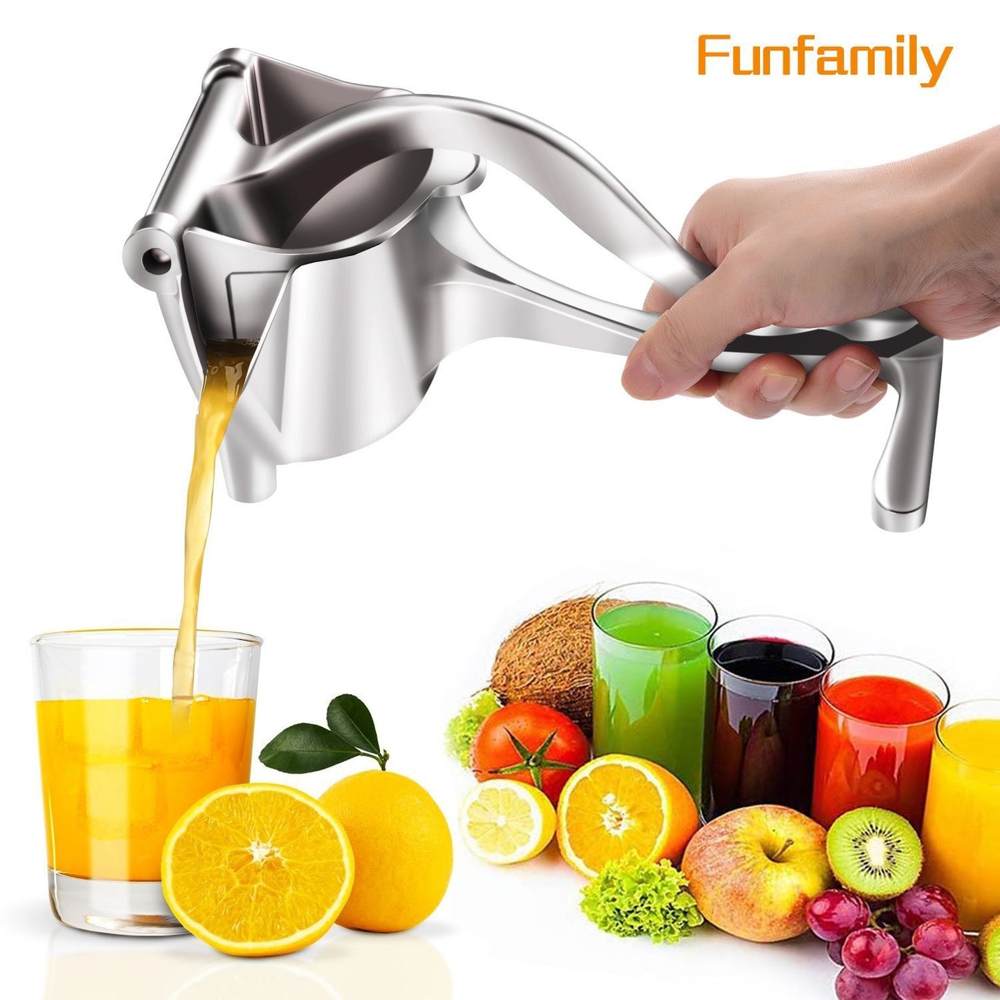 Manual Juice Squeezer Aluminum Alloy Hand Pressure Orange Juicer Pomegranate Lemon Squeezer Kitchen Accessories_0