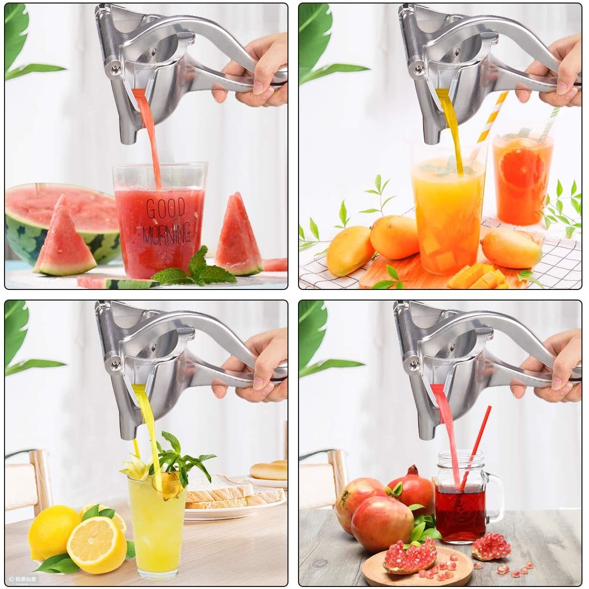 Manual Juice Squeezer Aluminum Alloy Hand Pressure Orange Juicer Pomegranate Lemon Squeezer Kitchen Accessories_11