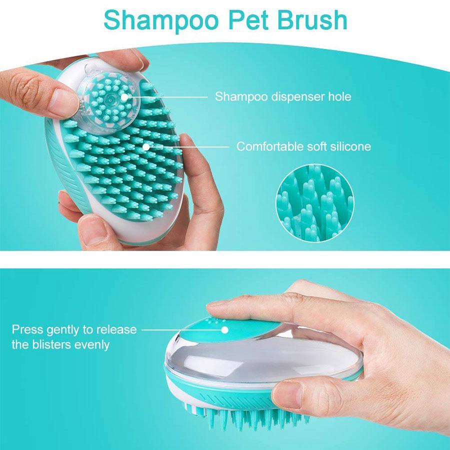 Pet Dog Bath Brush Comb Soft Silicone Pet SPA Massage Remove Hair Brush Dogs Cats Shower Hair Grooming Comb Pets Cleaning Tools_3