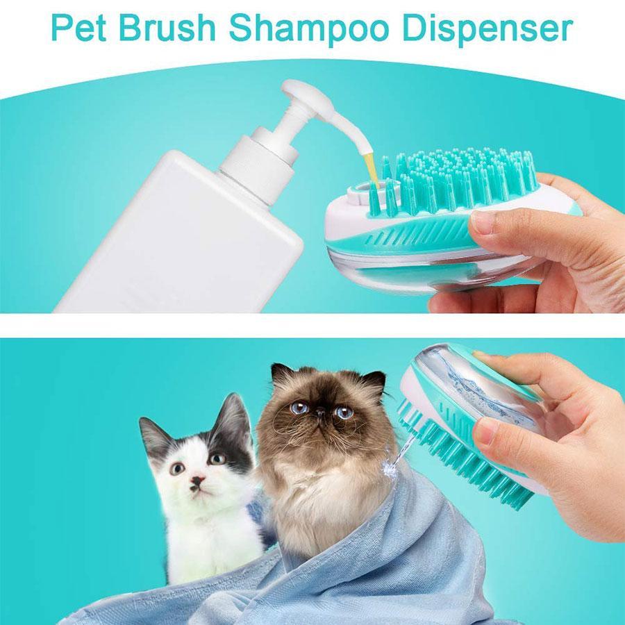 Pet Dog Bath Brush Comb Soft Silicone Pet SPA Massage Remove Hair Brush Dogs Cats Shower Hair Grooming Comb Pets Cleaning Tools_2