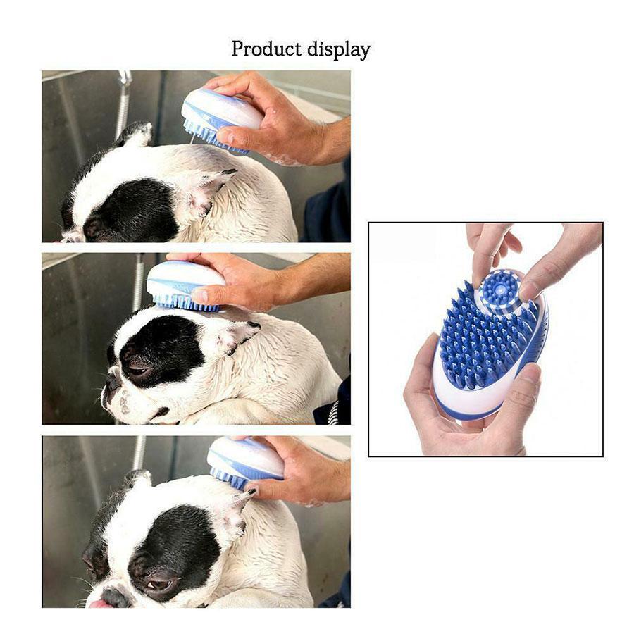 Pet Dog Bath Brush Comb Soft Silicone Pet SPA Massage Remove Hair Brush Dogs Cats Shower Hair Grooming Comb Pets Cleaning Tools_5