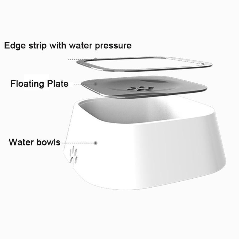 Pet Dog Cat Bowl Floating Bowl Water Drinker Not Wet Mouth Splash Water Cat Bowl Not Sprinkler Water Dispenser Portable Dog Bowl_11