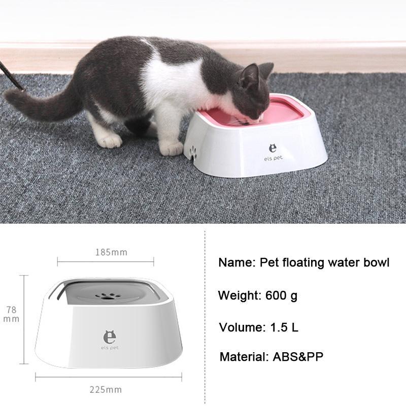 Pet Dog Cat Bowl Floating Bowl Water Drinker Not Wet Mouth Splash Water Cat Bowl Not Sprinkler Water Dispenser Portable Dog Bowl_28