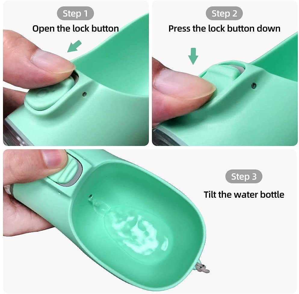 Portable Dog Water Bottle For Small Large Dogs Outdoor Walking Puppy Pet Travel Water Bottle Cat Drinking Bowl Pet Product_12