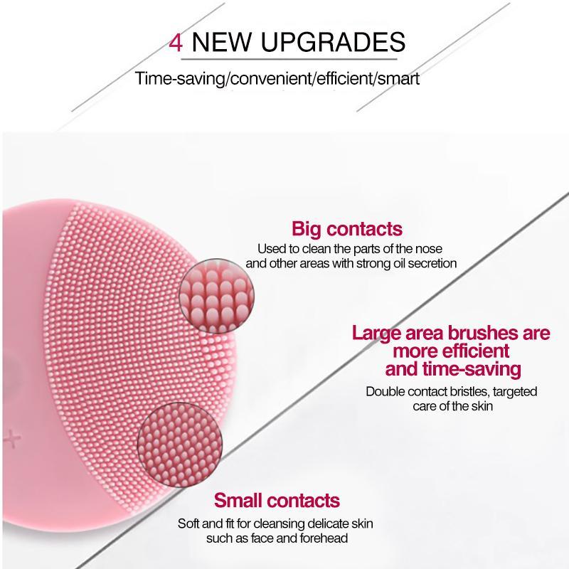 Electric Silicone Facial Brush Skin Care Face Brush Ultrasonic Vibration Pore Cleansing Washer Blackhead facial cleansing brush_10