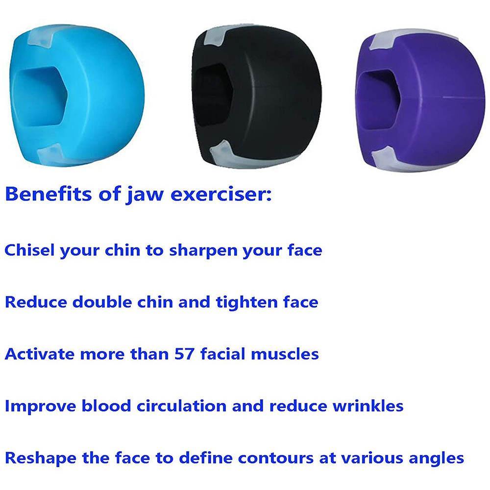 Jaw Trainer Face Exerciser Jaw Exerciser for Jawline Shaper Facial Toner Chin Masseter Muscle Trainer for Double Chin Reducer_14