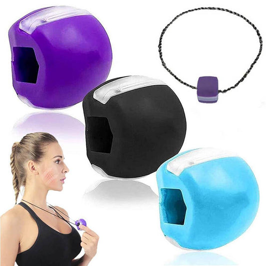 Jaw Trainer Face Exerciser Jaw Exerciser for Jawline Shaper Facial Toner Chin Masseter Muscle Trainer for Double Chin Reducer_0