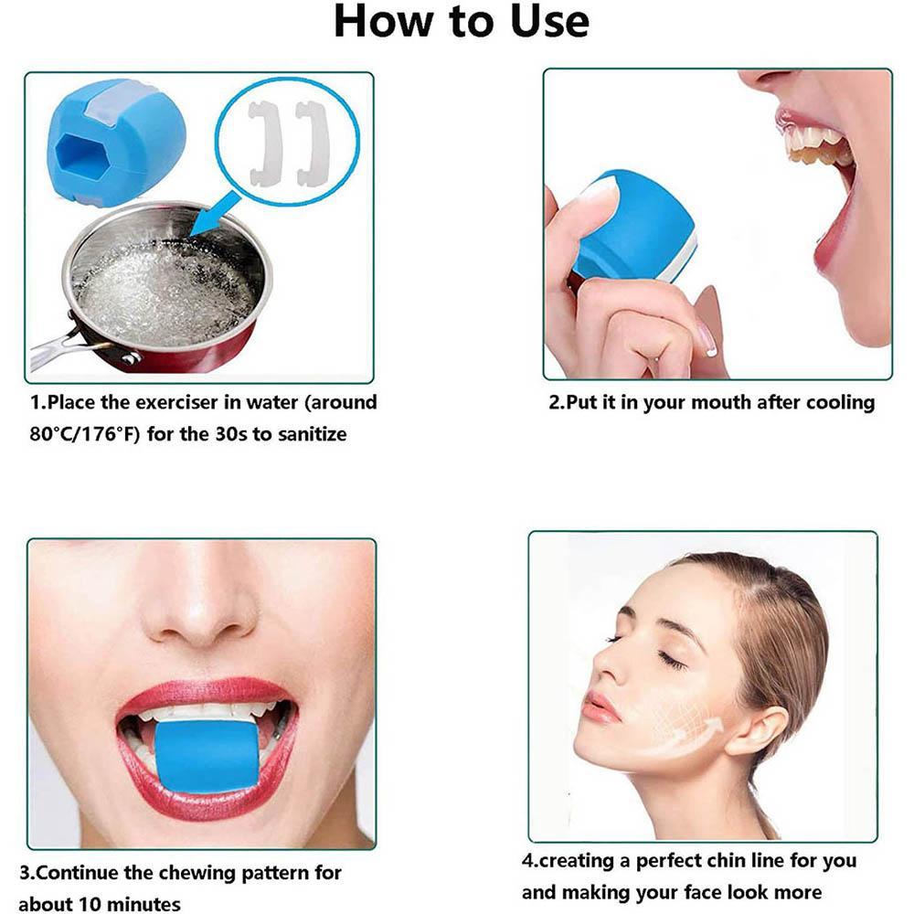 Jaw Trainer Face Exerciser Jaw Exerciser for Jawline Shaper Facial Toner Chin Masseter Muscle Trainer for Double Chin Reducer_11