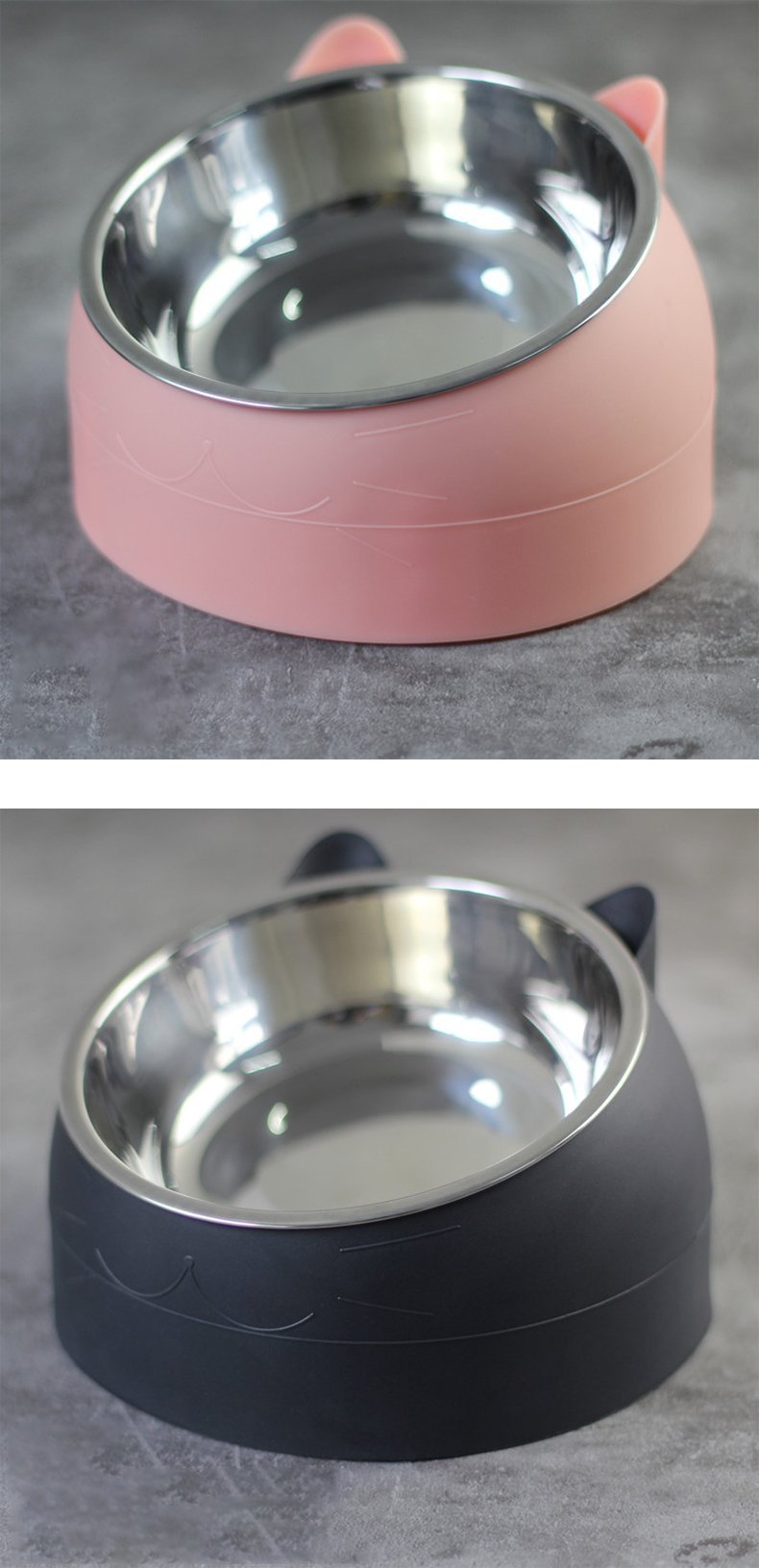 Pet Cat Bowl 15 Degrees Tilted Dog Cat Feeder Pet Food Drinker Fountain Bowls For Cats Dogs Accessories миска для кошки_16