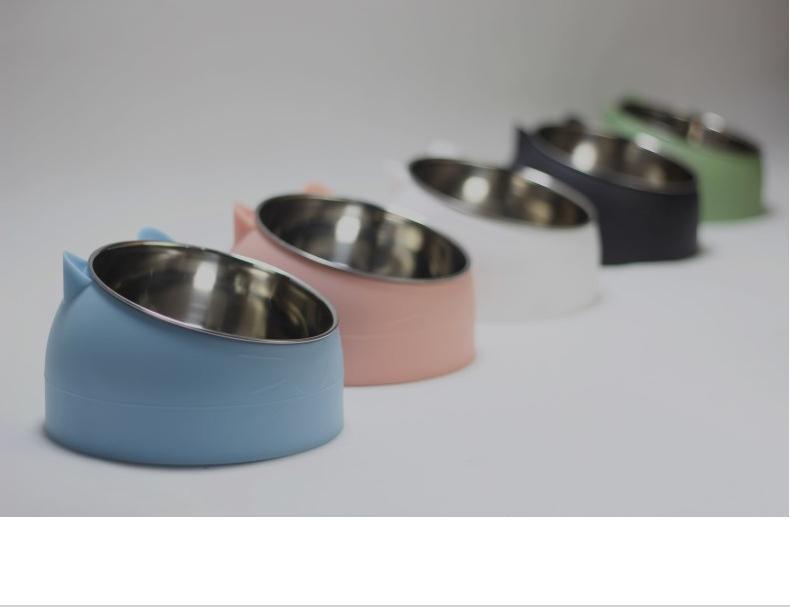 Pet Cat Bowl 15 Degrees Tilted Dog Cat Feeder Pet Food Drinker Fountain Bowls For Cats Dogs Accessories миска для кошки_14