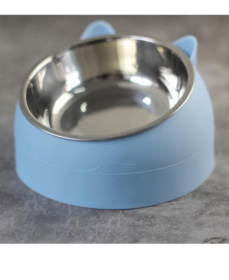 Pet Cat Bowl 15 Degrees Tilted Dog Cat Feeder Pet Food Drinker Fountain Bowls For Cats Dogs Accessories миска для кошки_17