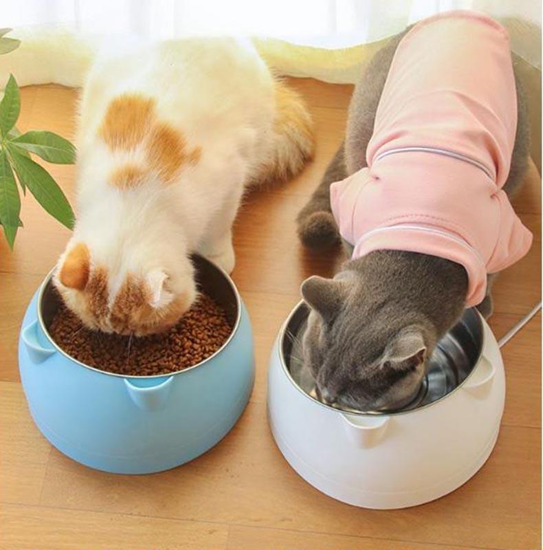 Pet Cat Bowl 15 Degrees Tilted Dog Cat Feeder Pet Food Drinker Fountain Bowls For Cats Dogs Accessories миска для кошки_7